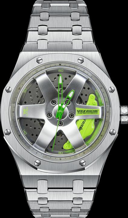 21cars TE37 AP Grün Edelstahl Automatic Non-Spin (43 mm)