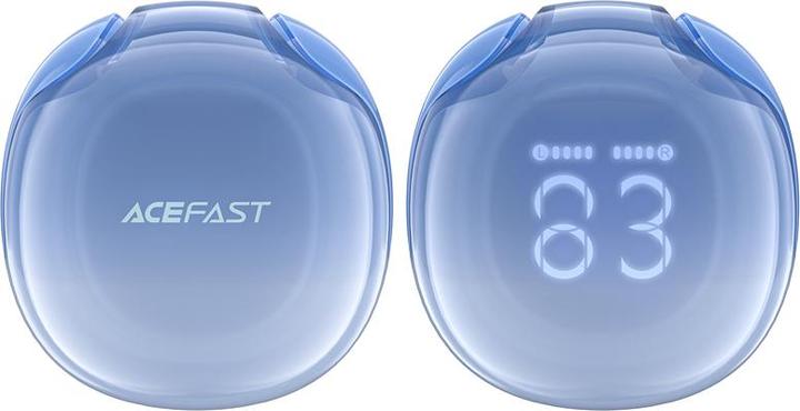 Actual product image Acefast Earphones TWS T9, Bluetooth 5.3, IPX4 (glacier blue) (6.50 h, Cable)