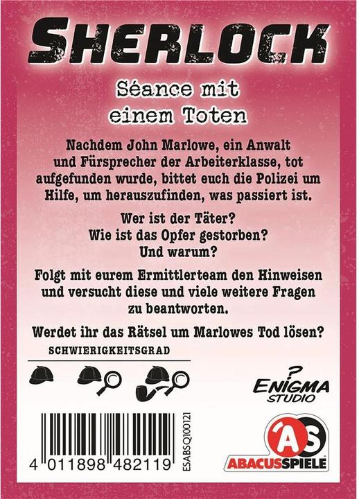 Produktbild Abacus Sherlock – Séance mit einem Toten (Deutsch)