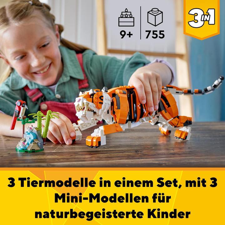 Actual product image LEGO Majestic Tiger (31129, LEGO Creator 3-in-1)
