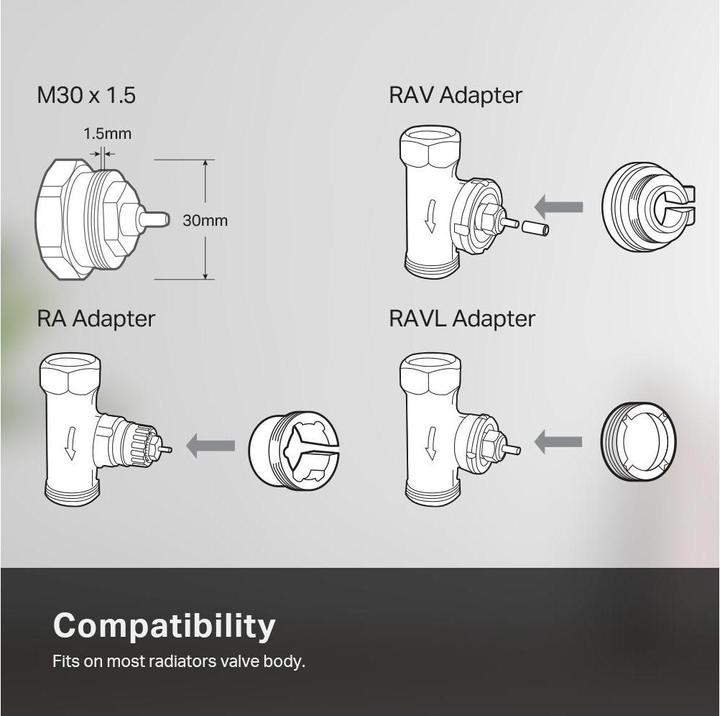 Image du produit TP-Link KE100 KIT - Kasa - Vanne de radiateur thermostatique intelligente, kit de démarrage