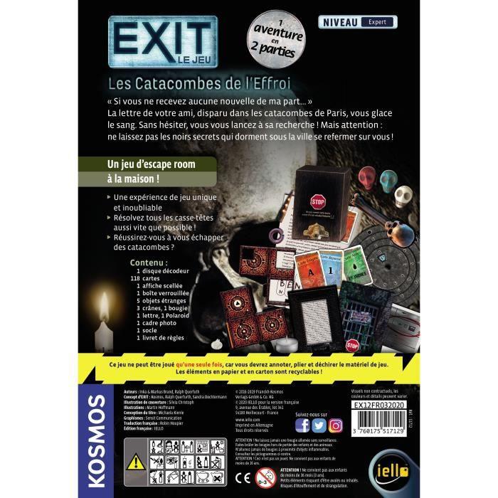 Produktbild Kosmos Kennerspiel EXIT: Les Catacombes de l' Effroi (Französisch)