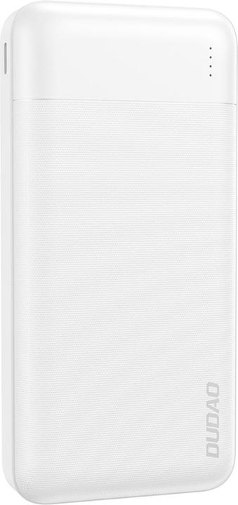 Actual product image Dudao Powerbank K18-1W 10000mAh USB-A / USB-C / Micro USB - white (10000 mAh, 10 W)