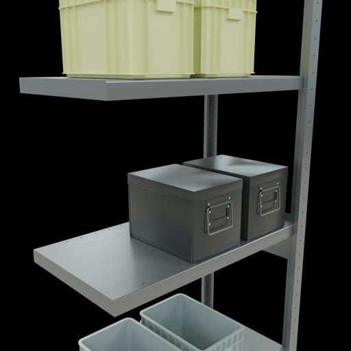 Produktbild Schulte Lagertechnik Stecksystem Anbauregal MULTIplus250 mit Längenriegel