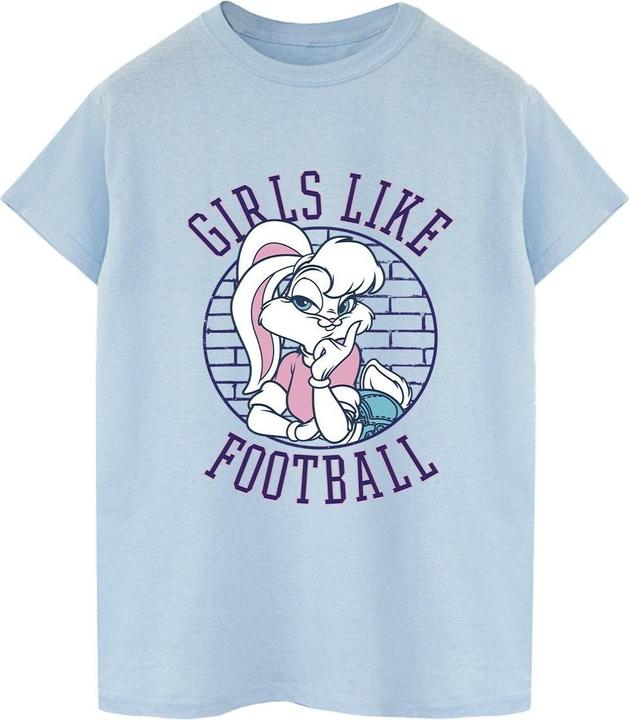 Looney Tunes Lola Bunny Girls Like Football TShirt (S)