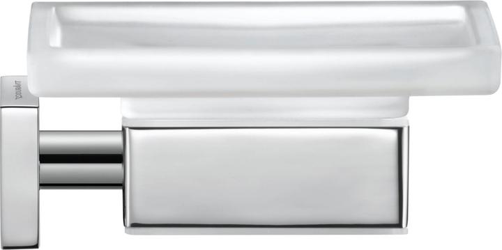 Actual product image Duravit Soap dish KARREE glass matt chrome