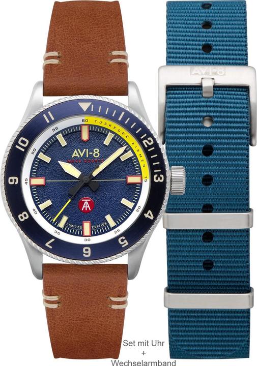 AVI-8 AV-4103-02 Tuskegee Airmen Limited Edition Herrenuhr 40mm 5ATM (Analoguhr, 40 mm)