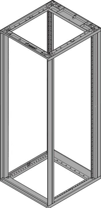 Schroff Gestell (Novastar),Universal, Heavy-Duty RAL7021, 12HE x 553mm x 800mm (12.44 HE, 19 Zoll Rack)