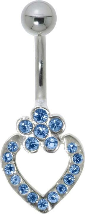 Bijouteria Bauchpiercing (Edelstahl, Silber 925, Kristall)