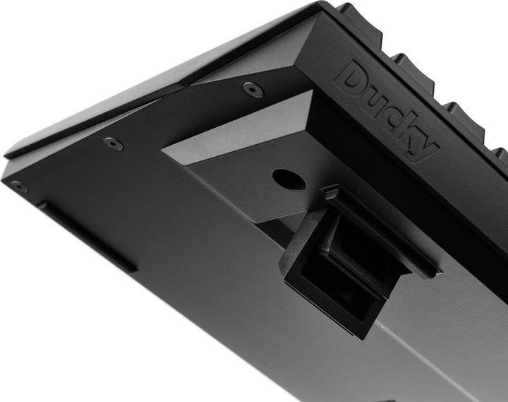 Actual product image Ducky Shine 7 PBT Gaming Keyboard, MX-Silent Red, RGB LED - blackout (US) (US, Cable)
