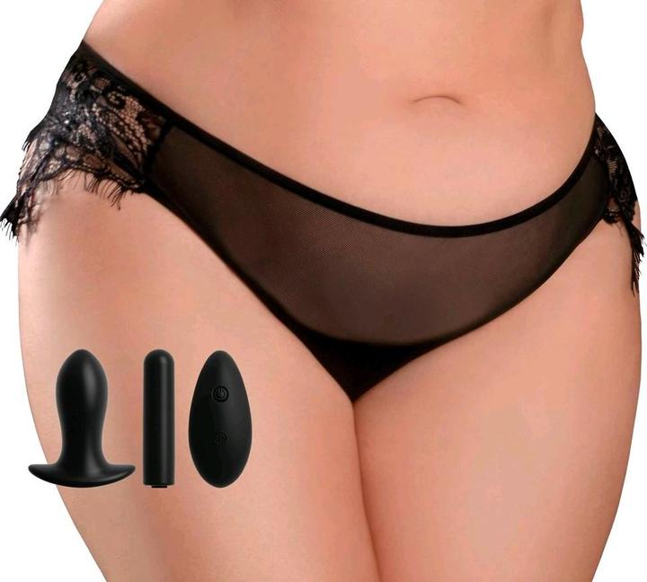 Actual product image Pipedream Hookup Panties - Princess Panties With Butt Plug, Bullet And Remote Control