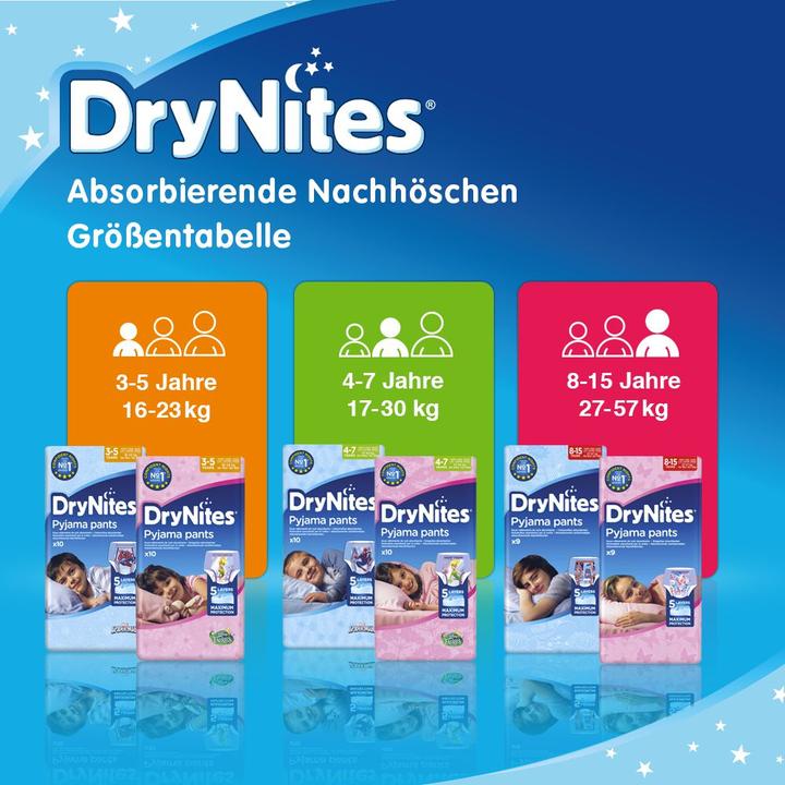 Produktbild Huggies Dry Nites (Gr. 3, Gr. 4, Gr. 5, Tragepack, 16 Stück)