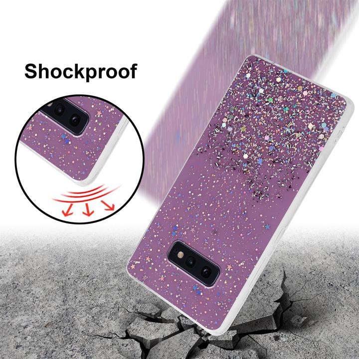 Image du produit Cadorabo Couverture TPU paillettes scintillantes (Samsung Galaxy S10e)