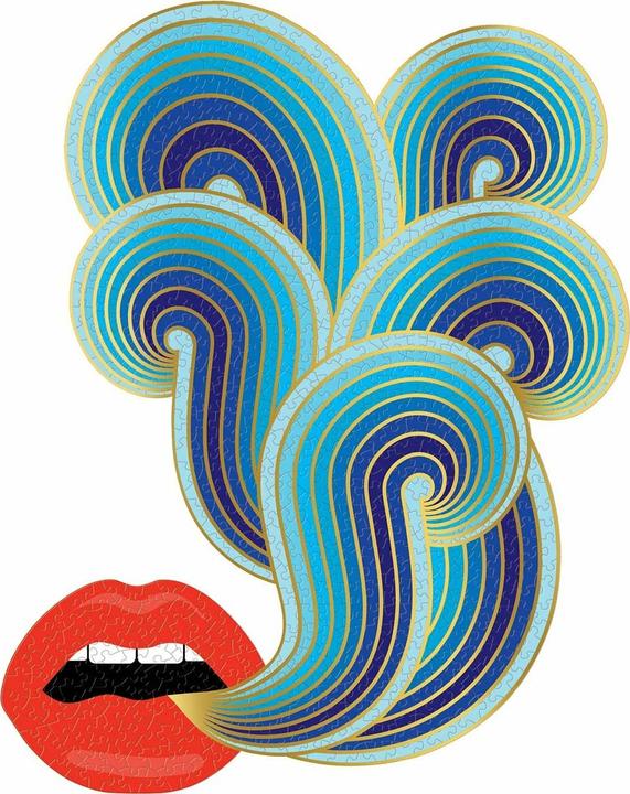 Produktbild Abrams & Chronicle Jonathan Adler 750 Piece Lips Shaped Puzzle (750 Teile)