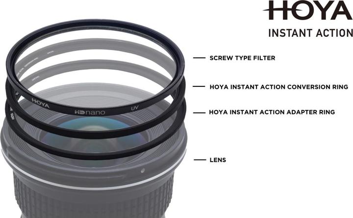 Produktbild Hoya Instant Action Adapter Ring (77 mm, Magnet Filterhalter, 77 mm)