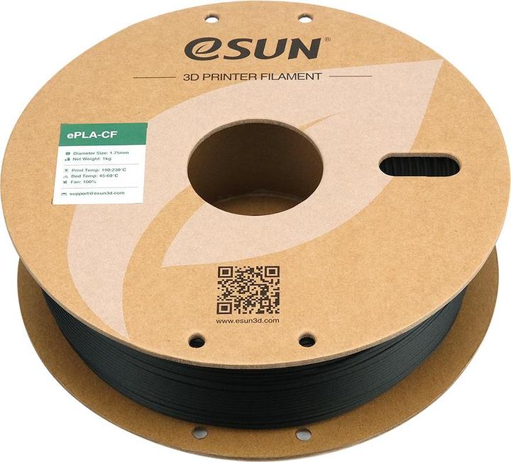Produktbild eSUN ePLA-CF Carbon Grün Filament 1.75mm 1Kg (PLA, 1.75 mm, 1000 g, Grün)