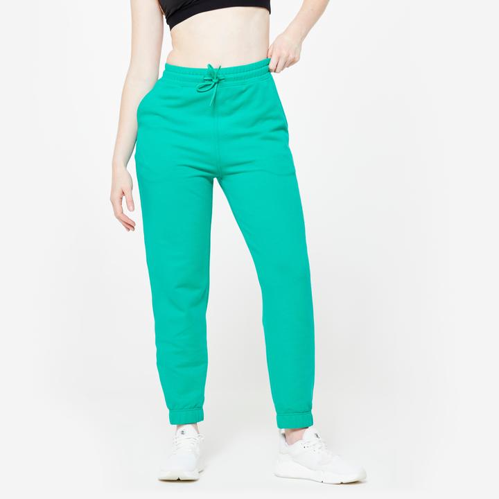 Image du produit Domyos Pantalon de jogging femme droit - 500 vert (3XL)