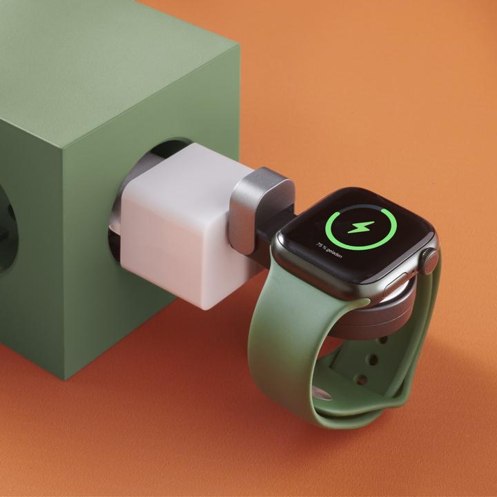 Actual product image Hama Apple Watch charger f. wireless charging, USB-C charging station magnetic, SW (5 W)