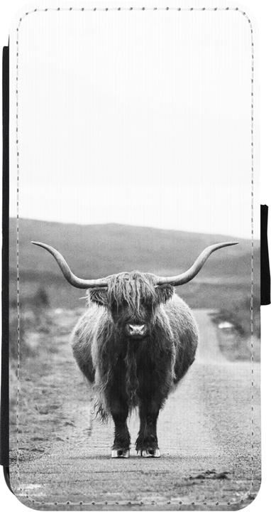 Image du produit PhoneLook Coque Wallet noir Highland cattle (Apple iPhone 11)