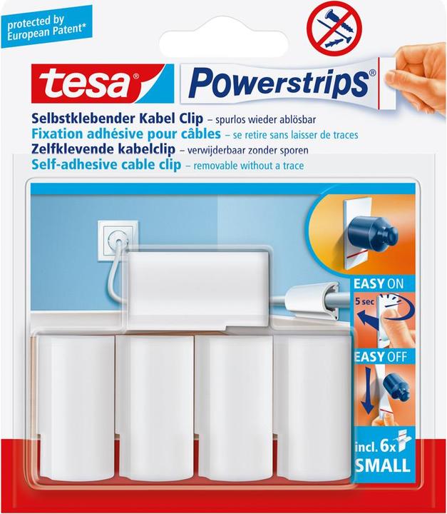 Produktbild tesa Powerstrips Kabel-Clip ab 5 Stück