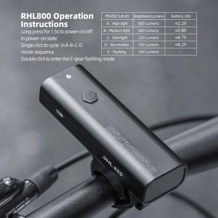 Produktbild Rockbros Fahrrad-Frontlicht (800 lm)