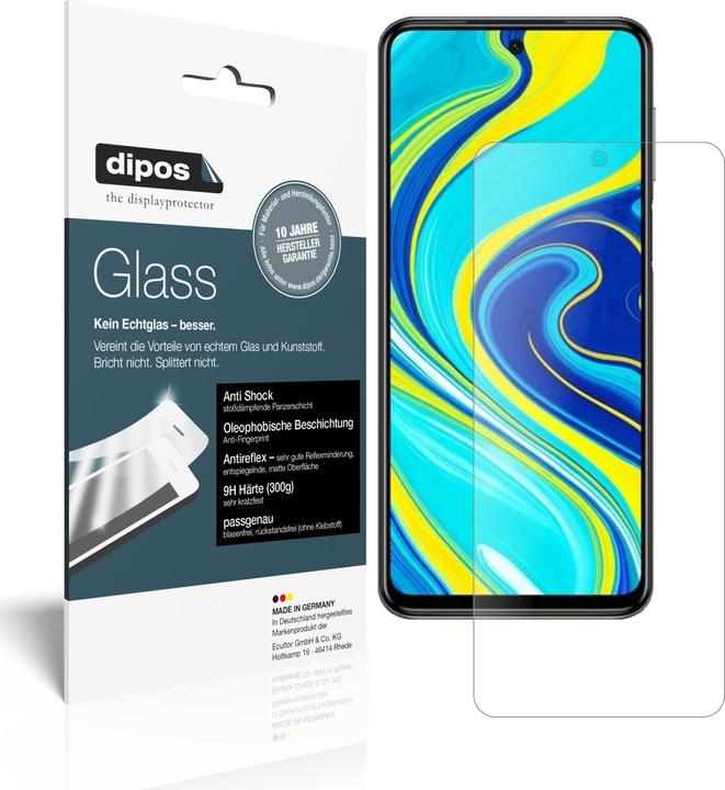 Actual product image Dipos Screen Protector Anti-Shock (2 Piece, Xiaomi Redmi Note 9 Pro)