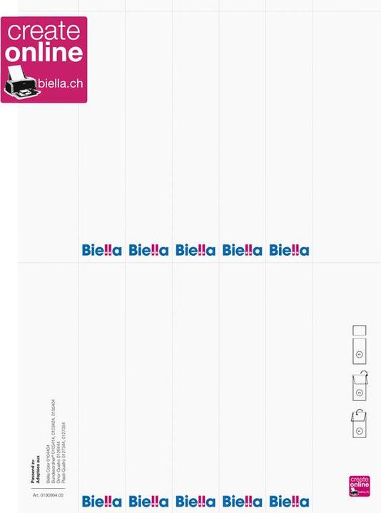 Produktbild Biella Rückenschilder 27x145mm