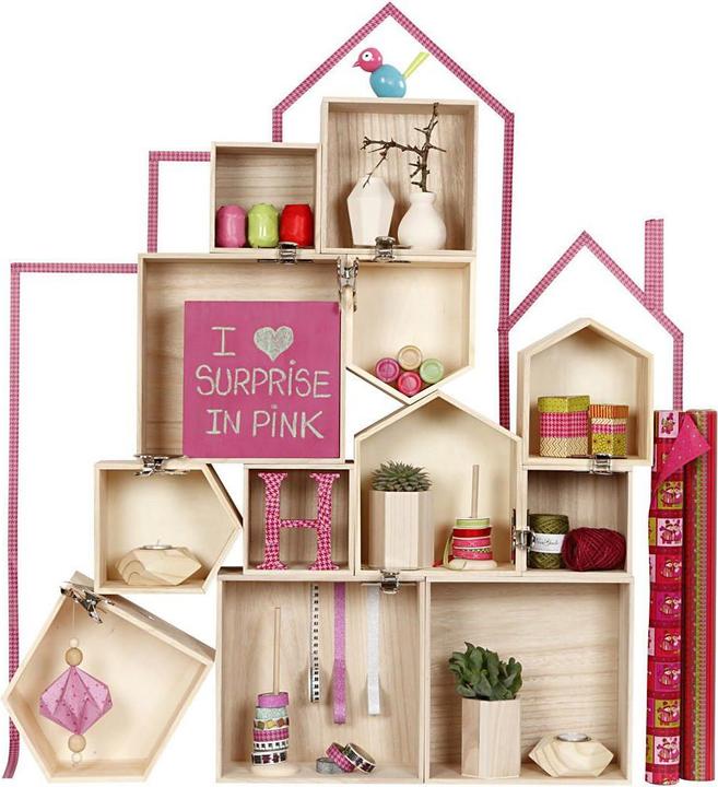 Image du produit Creativ Company Coffret en bois carré (15 x 15 x 28 cm, 11.37 l)