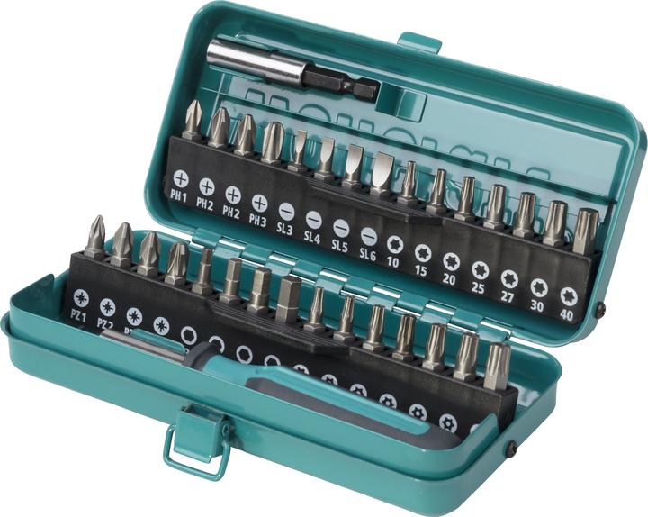 Produktbild wolfcraft wolfcraft 1 Standard Bit-Set 32-tlg. (Kreuz Phillips PH M1, Kreuz Phillips PH M2, Kreuz Pozidriv PZ M1, Kreuz Pozidriv PZ M2, Kreuz Phillips PH M3, Kreuz Pozidriv PZ M3, Innensechsrund TX mit Loch M10, Innensechsrund TX Mit Loch M15, Innensechsrund TX mit Loch M20, Innensechsrund TX Mit Loch M25, Innensechsrund TX mit Loch M27)