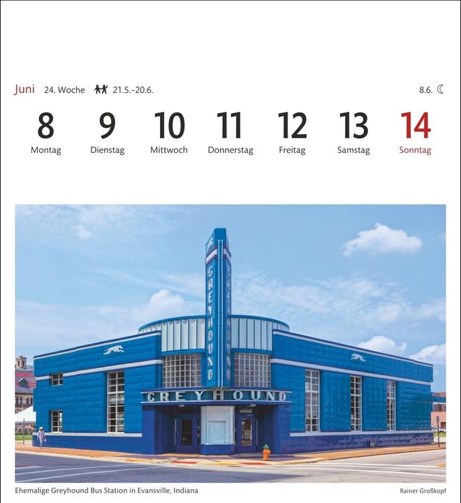 Produktbild Harenberg USA Sehnsuchtskalender 2026 - Wochenkalender mit 53 Postkarten (Deutsch)