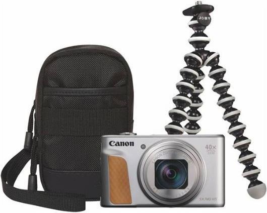 Produktbild Canon PowerShot SX740 HS Travel Kit (4.3 - 172 mm, 20.20 Mpx, 1/2,3'')