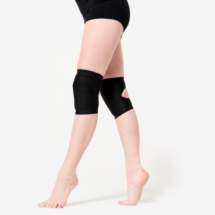 Actual product image Domyos Tanz-Knieschoner Kinder/Erwachsene mit Gel - schwarz (M, Knee pad, Pair)