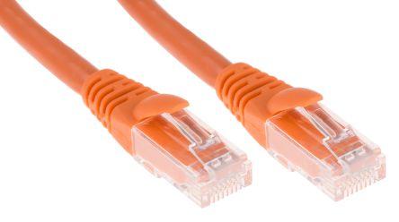 Actual product image Rs Pro Patch cord Cat6 UTP KM8 LSZH orange 1m (UTP, CAT6, 1 m)