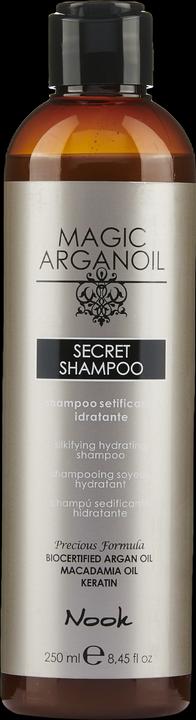 Actual product image Nook Silkifying Hydrating Shampoo with Argan Oil 250ml (250 ml, Liquid shampoo)