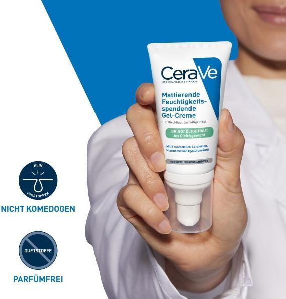 Actual product image CeraVe Moisturising gel cream (52 ml, 24h cream, Face gel)