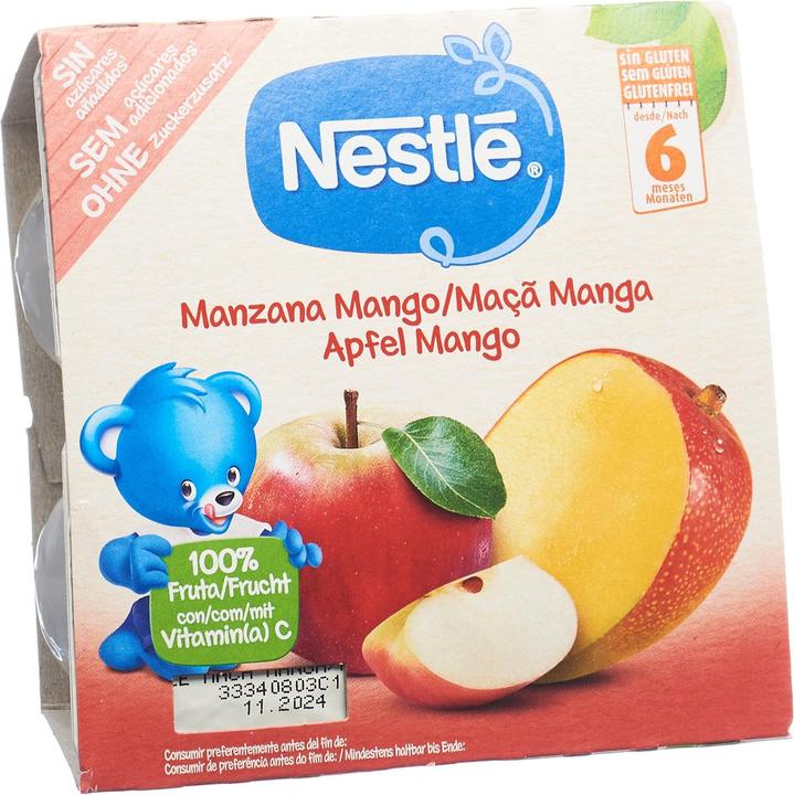 Nestlé Apfel Mango Kompott, nach 6 Monaten (425 g)