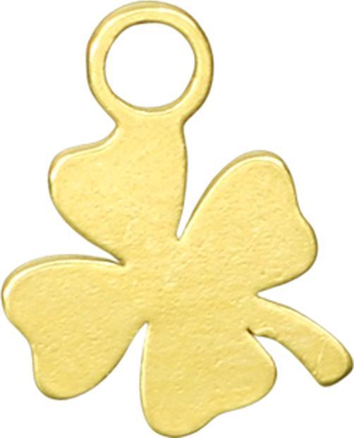 Image du produit Star Piercing Anhänger vergoldet Kleeblatt (sans laiton, Acier chirurgical 316L)
