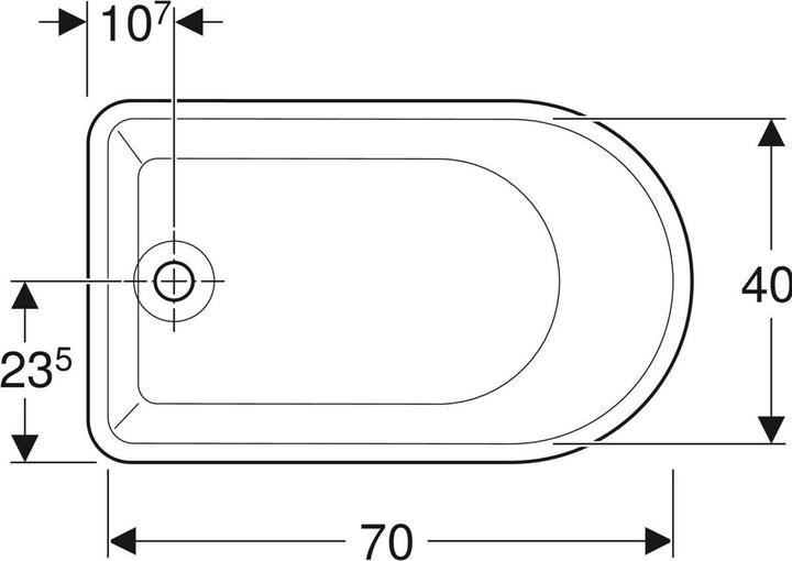 Produktbild Geberit Keramag Säuglingspflegebecken aus Varicor 40l (86 cm, 76.50 cm)