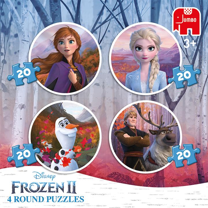 Image du produit Jumbo Disney Frozen 2 4en1 ronde (80 pièces)
