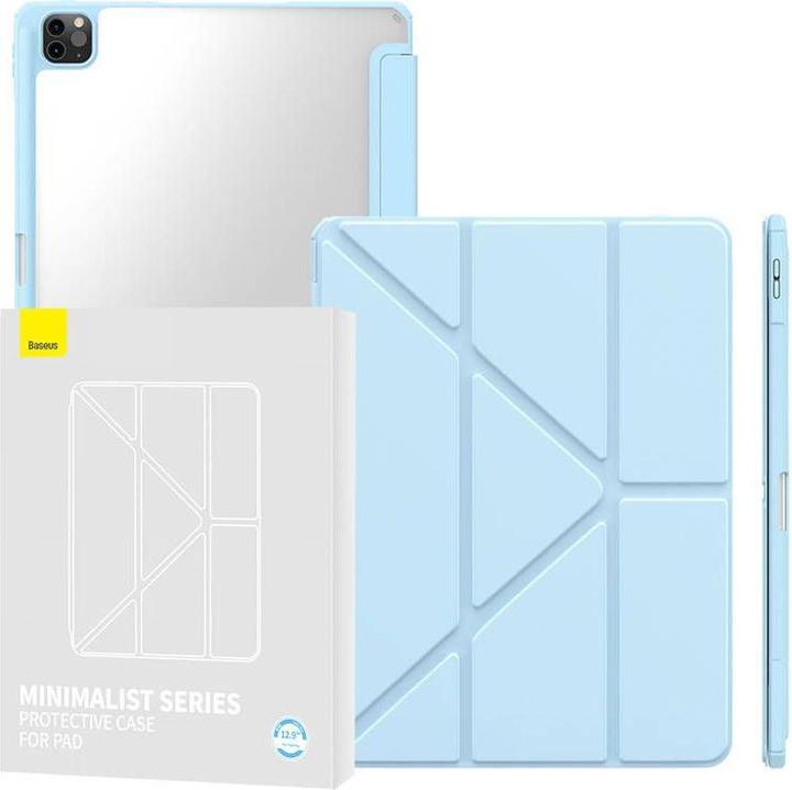 Image du produit Baseus Etui de protection Minimalist pour iPad Pro 12,9" 2020/2021/2022 (bleu clair) (iPad Pro 12.9 2020 (4. Gen), iPad Pro 12.9 2022 (6e génération), iPad Pro 12.9 2021 (5ème génération))