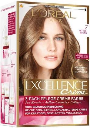 Image du produit L'Oréal Paris Excellence Creme Hair Color 7 Medium Blonde (7 Blonde moyenne)