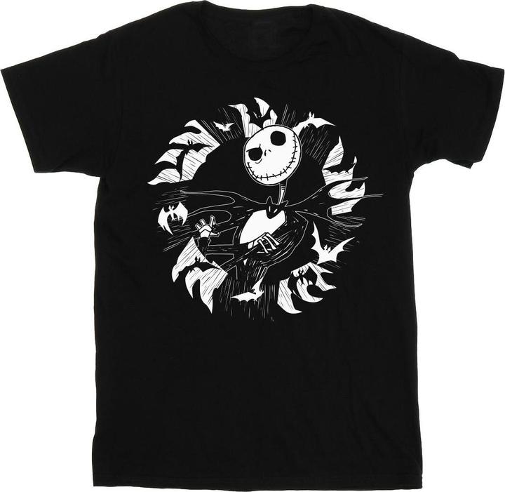 Disney Nightmare Before Christmas Jack Bat Circle TShirt