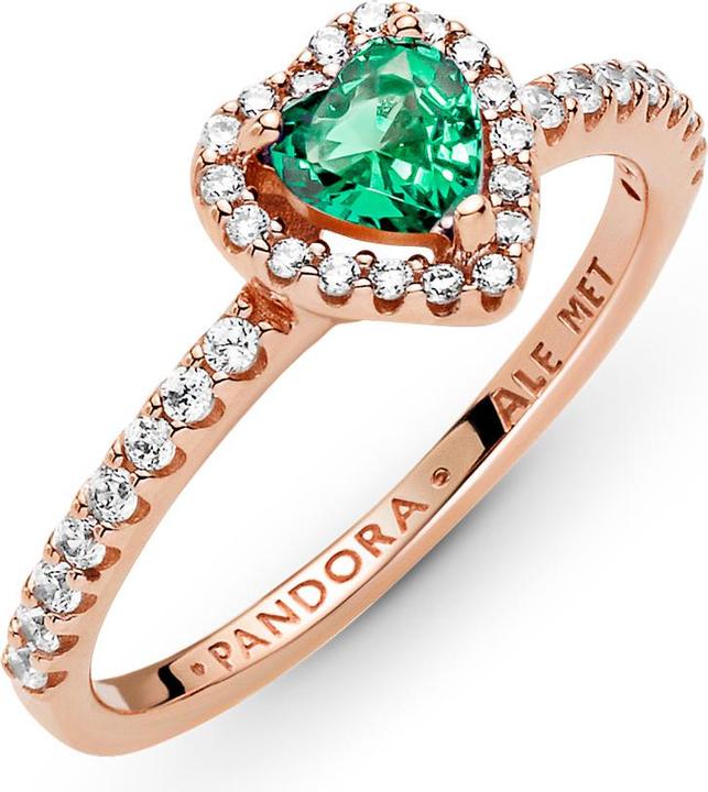 Immagine prodotto Pandora Anello a cuore scintillante in oro rosa 14k (8, 14, 925 Argento)