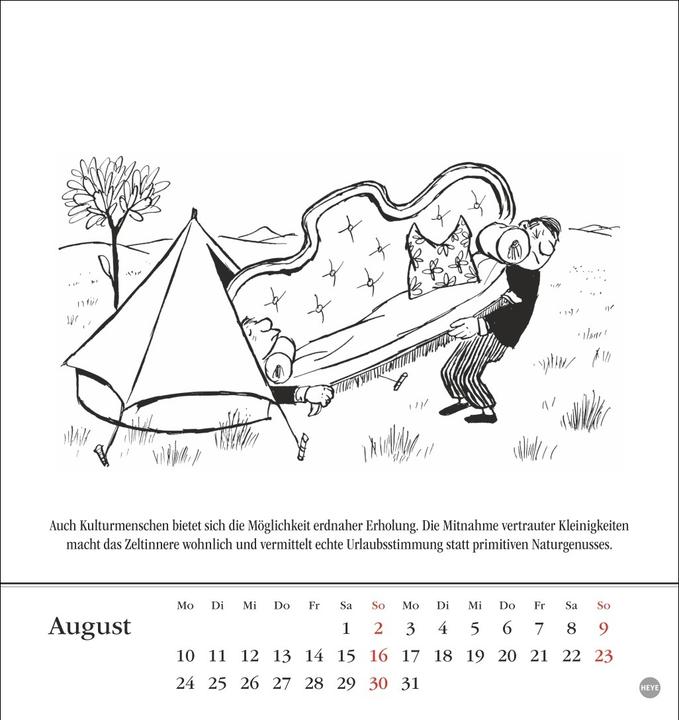 Produktbild Loriot Postkartenkalender 2026 (24 x 17 cm, Harter Einband, Deutsch)