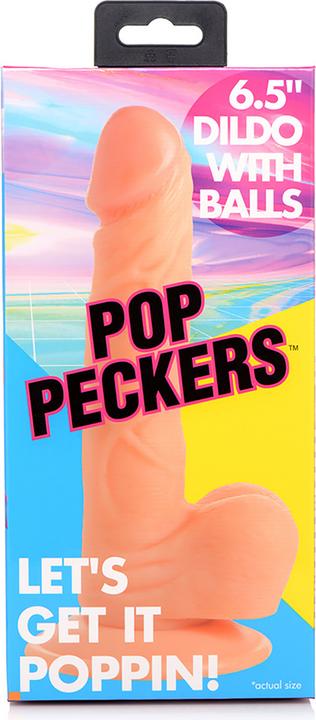 Image du produit Pop Peckers Poppin Dildo 16.5 cm - Beige