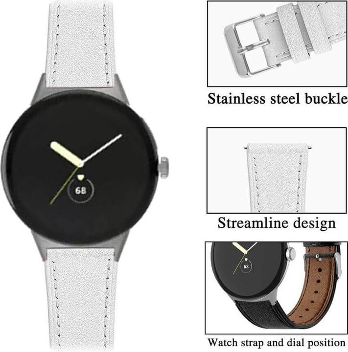 Actual product image Cover-Discount Google Pixel Watch 3 - 45mm - Ersatzband Armband Leder (Leather)