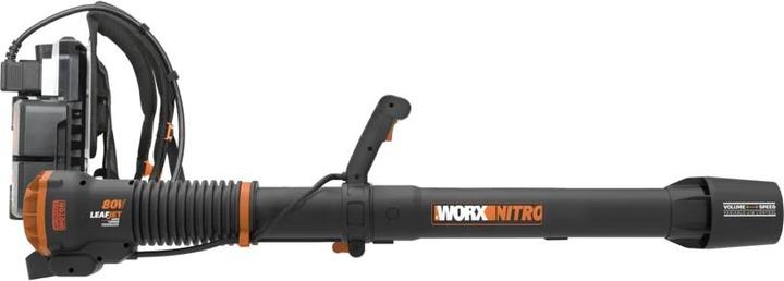Actual product image Worx Battery backpack blower (Rechargeable battery operated, Leaf blower)