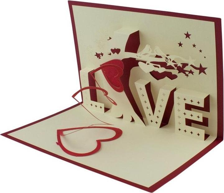 Produktbild JTI Handgefertigte Pop-Up-Weihnachtskarte - Nr. 3 (1 Stk.)