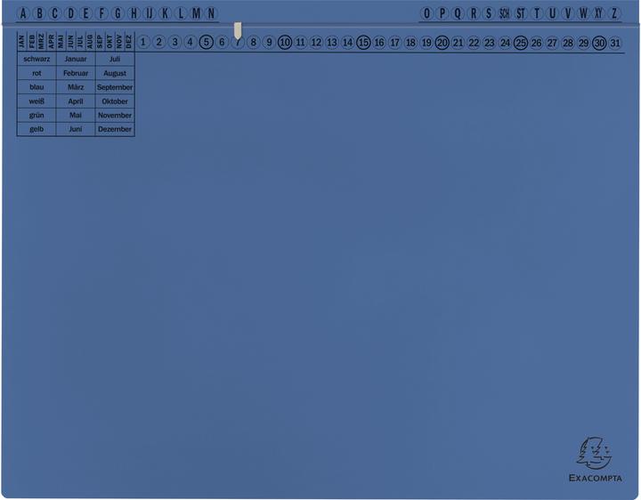Produktbild Exacompta 25 Hängehefter Exaflex Karton blau 1 x Amtsheftung / kaufmännische Heftung (A4, 200 x)