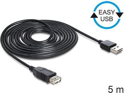 Produktbild Delock USB A – USB A (5 m, USB 2.0, 2.50 W)